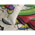 thumbnail image 4 of Ambesonne Retro Quilted Bedspread Set 3 Pcs, Music Graffiti Hip Hop, King Size, Multicolor, 4 of 5