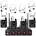 thumbnail image 1 of Sistema de micrófonos inalámbricos TONOR UHF Headset/Lavalier 4x10CH, 1 of 9