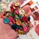 thumbnail image 3 of Collar estilo bohemio retro para mujer, concha de coco floral tejida a mano, cuentas de madera de concha de coco de colores, joyería de moda playera, colgante con abalorio., 3 of 7