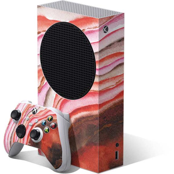 Skinit Geode Orange Watercolor Geode Xbox Series S Bundle Skin