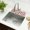 thumbnail image 6 of 2 Pack Red Cute Mushrooms Faucet Mat for Kitchen Sink 30'' Sink Splash Guard Mat Super Absorbent Fast Drying Drain Pad, 6 of 9
