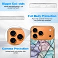 thumbnail image 6 of Case For Apple iPhone Air / 17 Pro / 17 Pro Max Series Case, Slim Thin Transparent Flexible Clear TPU Shockproof Phone Case For iPhone 17 Series, pastel color pattern, 6 of 6