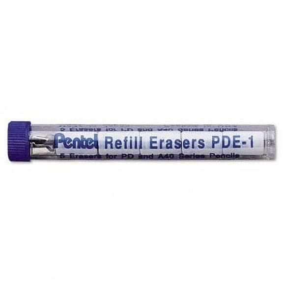 Eraser Refills, PDE1, 5/Tube [Set of 4]
