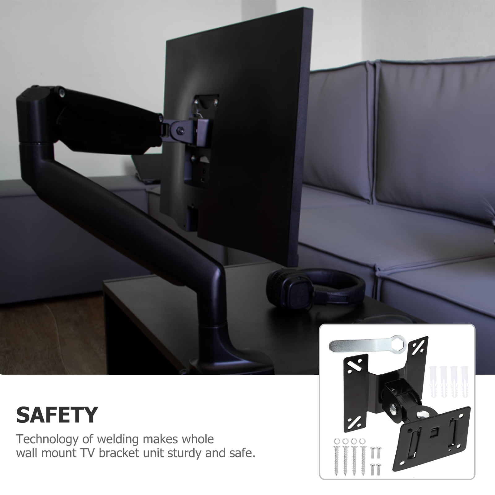 Milisten 1pc tv Stand tv Mount Shelf Universal TV Bracket Full Motion tWallv Wall Mount Wall-Mounted TV Bracket Television Adjustable Stand Ha並行輸入 : Universal TV Stand⁄Base Table Top TV Stand with Wall