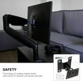 thumbnail image 3 of Raindrops 1 Pce Support Mural TV Réglable avec Conception Rotative pour Salon et Bureau, 3 of 6