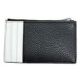 thumbnail image 2 of Michael Kors Cooper Slim Pebbled Leather Zip Card Case (Black), 2 of 4