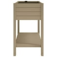 thumbnail image 2 of vidaXL Garden Raised Bed Light Brown 110x45x79 cm Polypropylene, 2 of 5