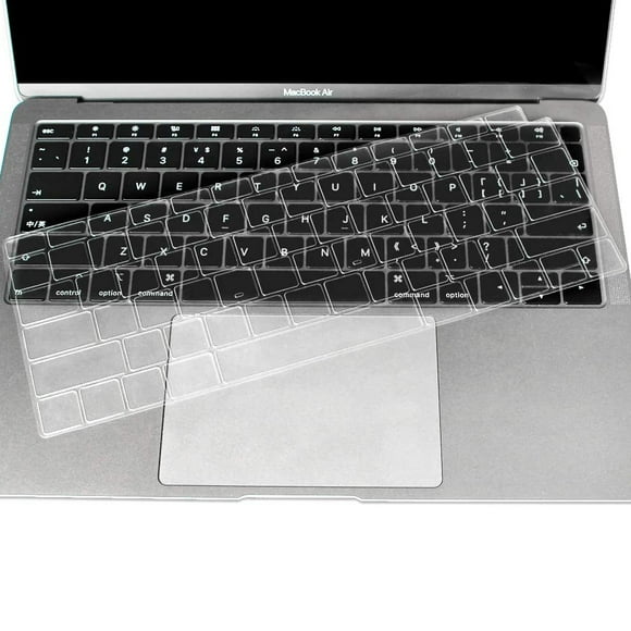 Ultra Thin TPU Keyboard Cover Skin for MacBook 2015 with Touch ID Retina Display (Model: A1644) Keyboard Accessories Protector -Transparent