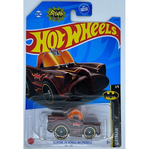 Batimóvil clásico de la serie de televisión Toy Car Hot Wheels a escala 1:64