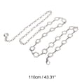 thumbnail image 3 of Unique Bargains 1 Pc Waist Chain Flower Design Adjustable Waist Cord for Women Silver Tone, 3 of 6