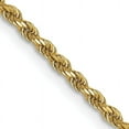 thumbnail image 2 of Solid 10K Yellow Gold 2mm Diamond-Cut Rope Chain - 24", 2 of 8