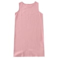thumbnail image 6 of WRKEKC Midi Dresses for Women Solid Crew Neck Sleeveless Shift Midi Lightweight Summer Chic Chic Soft, 6 of 9