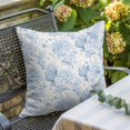 thumbnail image 6 of Throw Pillow Covers, Blue Floral Decorative Throw Pillow Covers 18x18 Inch, Garden Petals Flower Botanical Tree Branch Square Linen Pillow Cases for Couch/Living Room/Sofa, 6 of 9