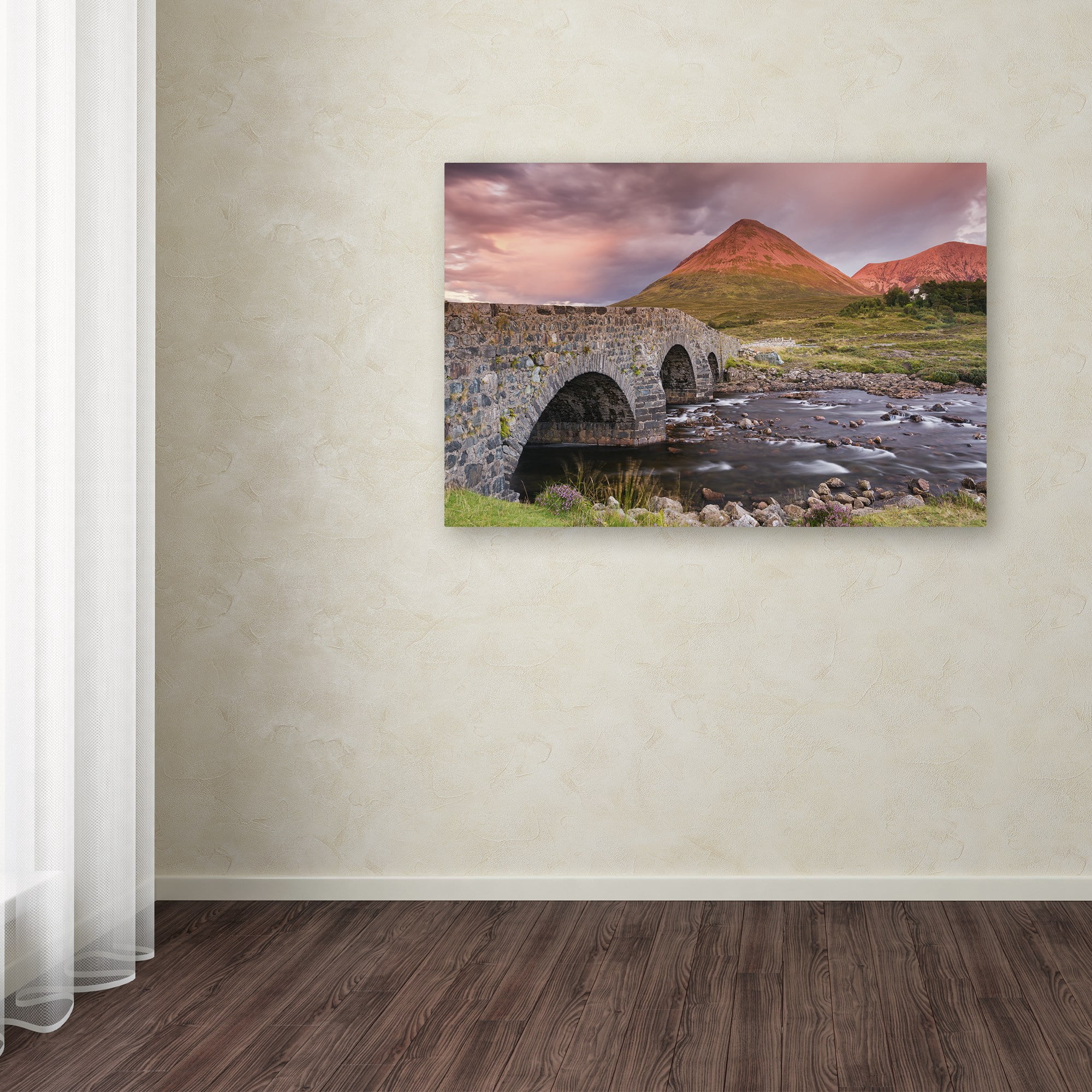 Trademark Fine Art "Scottish Bridge" Canvas Art by Michael Blanchette Photography