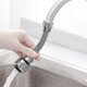 thumbnail image 3 of Splash-proof Shower Head. 1 Piece, Black, 3 of 5