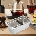 thumbnail image 1 of Caja para golpear café, acero inoxidable, mano de obra fina, utensilio de cocina, hogar, fácil de limpiar, regalos, accesorios, contenedor de residuos Rectángulo, 1 of 8
