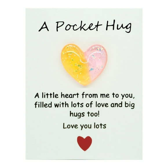 Pocket Hug Encouragement Cards And Heart Shaped Pocket Hug Keepsakes To Assist Family Members And Loved Ones In Escaping Bad Moods. Please Enfold Them And Present This To Them. Variety of Greeting