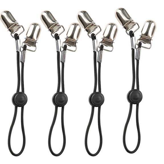 4 Piece Adjustable Bed Sheet Fasteners Bedsheet Holder Straps Clips for Various Fabrics for Homes with Kids or Pet