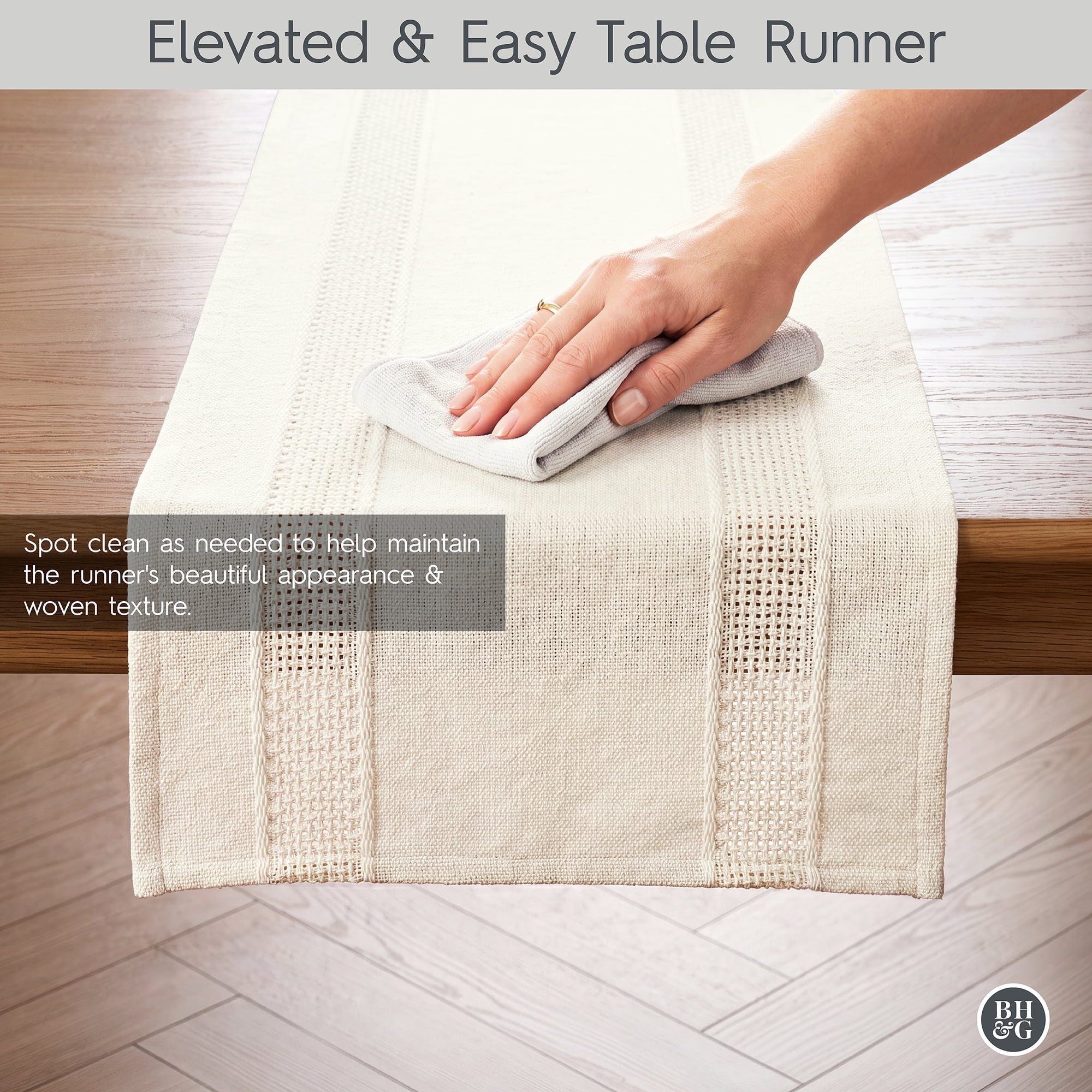 Better Homes & Gardens Dobby Table Runner, 14 in x 90 in, Keith