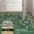 thumbnail image 4 of Alfombra Morebes, 61 x 244 cm, antideslizante, estilo bohemio, verde oscuro, 4 of 8