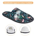 thumbnail image 3 of Fotbe Flamingos And Birds Pantuflas Peludas para Mujer con Estampado, Zapatillas de Peluche, Zapatos de Invierno para Casa, Uso Interior y Exterior-Large, 3 of 8