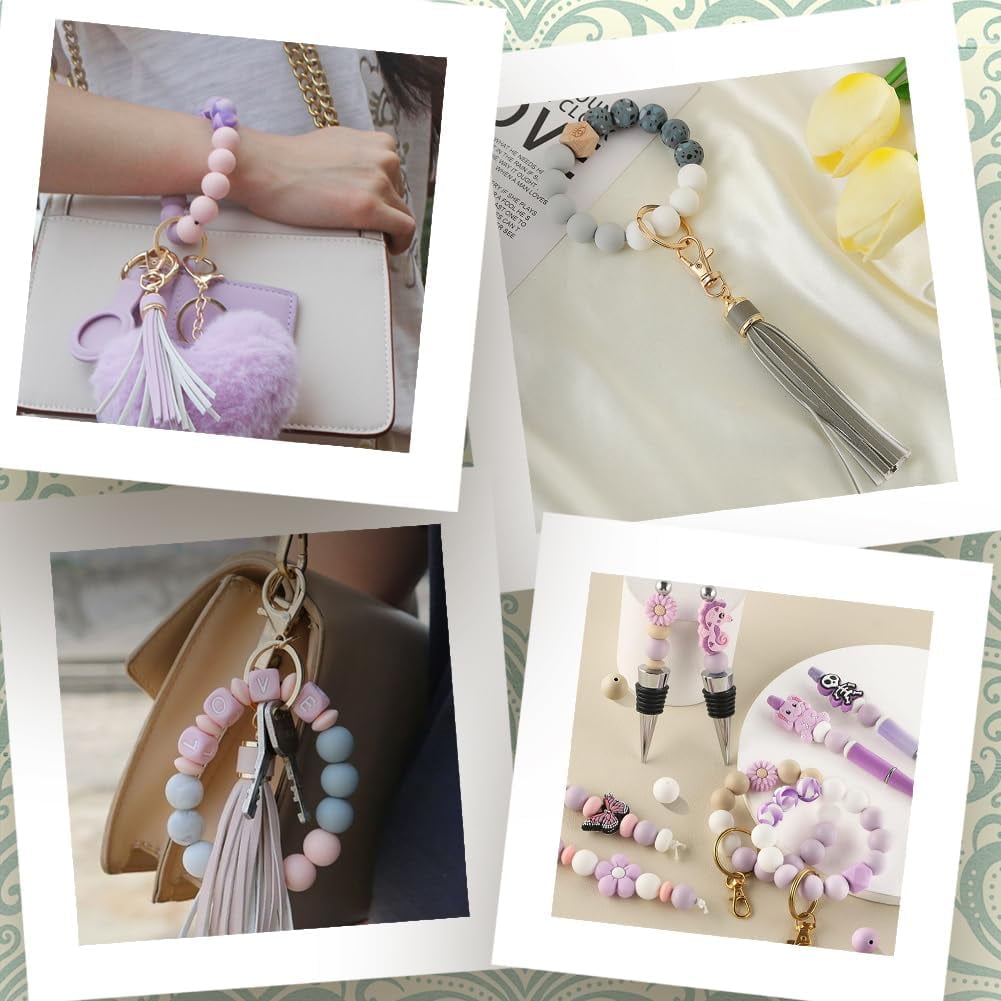 Yellow Silicone Beads 160-Pack 15mm Silicone Beads Soft DIY