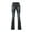 Black, variant on Timegard Bell Bottom Jeans for Women Fitting High Waist Stretchy Flare Denim Pants Button Casual Trousers with Pockets