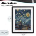 thumbnail image 4 of Stupell Industries Art Deco Iconic Blockchain Moonlight Black Framed Print Under Glass, 13 x 16, by Svetlana Aleynikova, 4 of 8