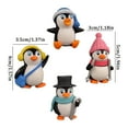 thumbnail image 2 of Cute Penguin Figurines Ocean Animal Playset for Cake Toppers and DIY Crafts Figurine Dolls Action Figures for Kids, 2 of 8