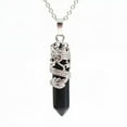 thumbnail image 4 of K-KED 5pcs Black Agate stone China dragon Pendants Chakra Reiki Healing Amulet Energy, 4 of 4