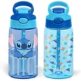 thumbnail image 1 of Viora Set de 2 Termos Infantiles con Popote Antiderrame, 450 ml (15 oz) Termo Escolar para Niños, Libre de BPA, Apta para Lavavajillas, 1 of 8
