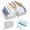 Light Gray, variant on Waterproof Pill Pouch Set-14pcs Bags Inside,A8 Waterproof Pill Organizer Set,7 to 14 Days of Meds & Medicine Crush-Resistant Shell,Green