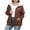 Brown, variant on Womens Jackets Dressy Casual Lightweight Winter Coats for Women Plus Size Womens Outerwear Jackets & Coats My Orders past Orders