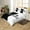 White Black, variant on Erosebridal Western Cowboy Duvet Cover King,Red Black Comforter Cover King,Teen Bedroom Decor,Reversible,Lightweight,3-Piece(No Comforter)