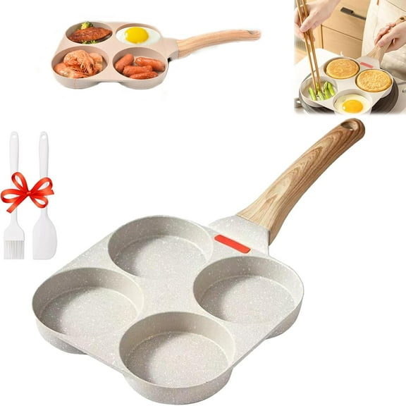 Non-Stick Egg Frying Pan with Wooden Handle
