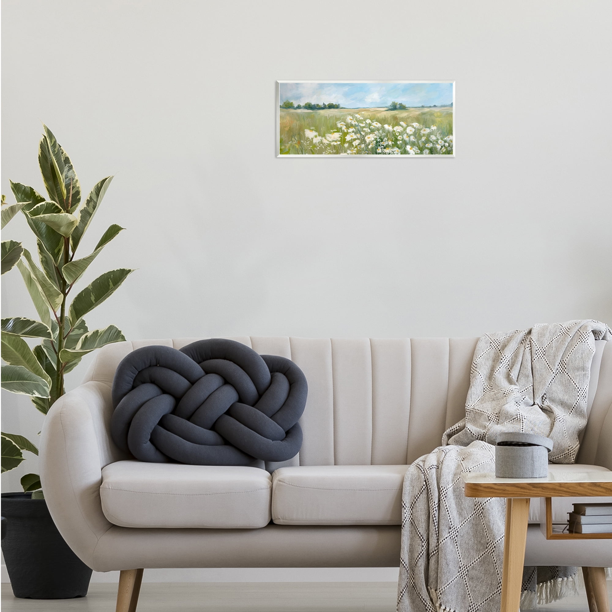 Stupell Industries Panoramic Sunlit Cliff Landscape Photography Unframed Art Print Wall Art, 17 x 7