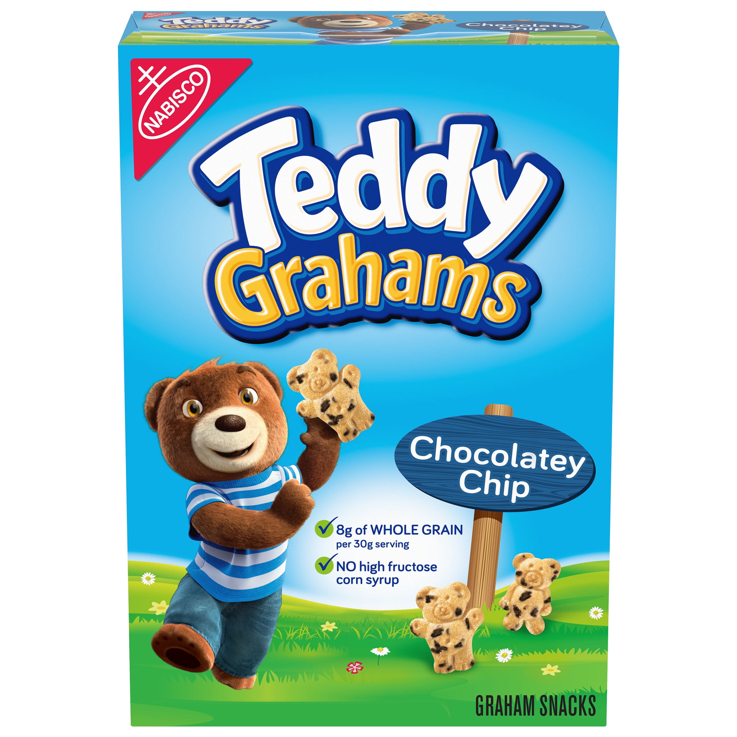 Teddy Grahams Chocolatey Chip Graham Snacks, 10 oz Box