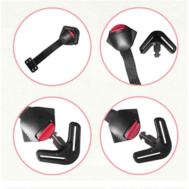 Asientos de automóvil Hebilla de entrepierna, clip Hebilla de bloqueo fijo Correa de cinturón de seguridad Arnés Cinturón de seguridad de pecho Correa ajustable de 5 puntos, Arnés Pestillo de hebilla de clip de pecho ZefeiWu 8390614321526