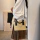 thumbnail image 5 of Bolso de hombro de estilo extranjero de nueva moda de verano 2024 para mujer, bolso de mensajero sencillo, bolso cuadrado pequeño informal sencillo, 5 of 5
