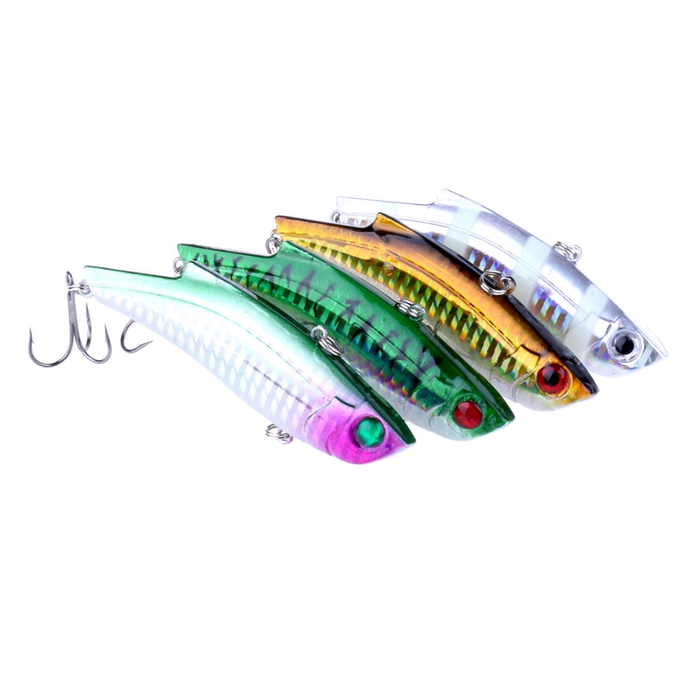 HENGJIA Fishing Lures, 8 Pack Lipless Crankbaits for Bass, Deep Diving Minnow VIB Hard Baits Sinking Fishing Lure for Saltwater Freshwater Bass, Redfish, Trout, Walleye, 0.99oz/3.54in