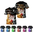 thumbnail image 2 of Personalized Name Bowling Shirts for Men and Women 3D, Bowling Shirts for Team Bowling, Bowling Shirts Gift (Yellow, 4XL), 2 of 9