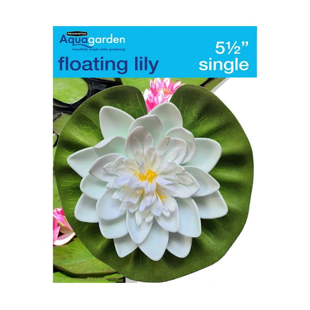 Planta artificial Pennington Aquagarden, lirio flotante, 14 cm