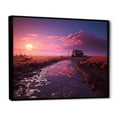 thumbnail image 2 of Designart "Dreamy Farm Sunsets" Farm Floater Framed Wall Art Prints, 2 of 5
