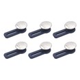thumbnail image 1 of Botón Extensores, 6uds - Aleación y Silicona Pantalones Cintura Extensor, Sin Costura Extender Botones para Mujer y Hombre Pantalones Jeans Faldas (Plata, 1.38"), 1 of 7