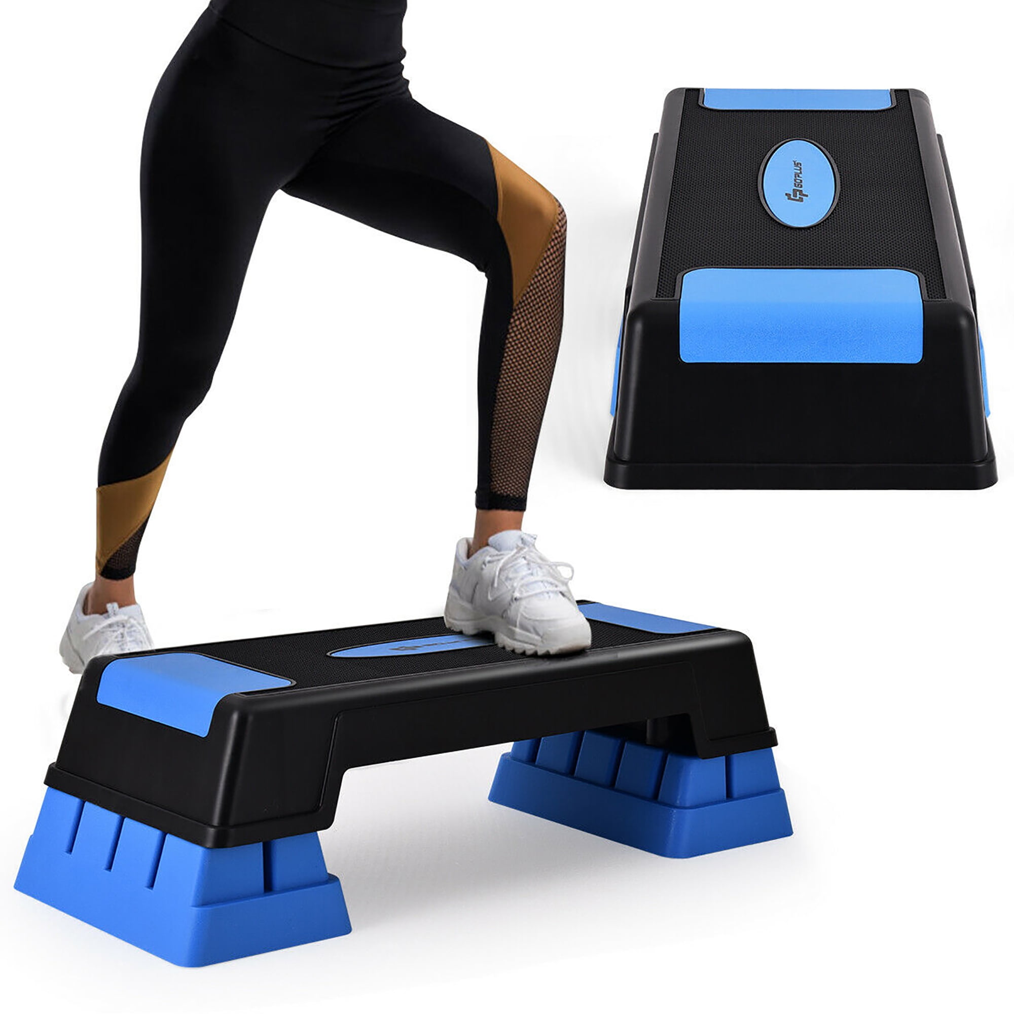 COSTWAY 3 Level Aerobic Stepper Compact Aerobics Trainer Exercise Yoga Fitness Gym Home Step Adjustable Training Board