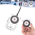 thumbnail image 2 of Uxcell Orienteering Compass, Navigation Hiking Compasses for Map Reading Survival Outdoor Exploring Transparent, 2 of 7