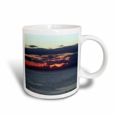 3dRose Cayman Island Sunsets, Ceramic Mug, 15-ounce