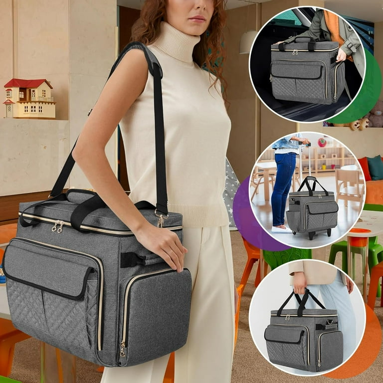 Trolley Bag Rolling Tote Bags For Teachers Handbag Rolling