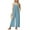 Blue, variant on pstuiky Womens Jumpsuits, Solid Color Loose Long Pants Suspender with Pockets Trendy Rompers for Women Army Green L