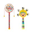 thumbnail image 2 of 6 instrumentos musicales de juguete para niños pequeños, instrumentos de percusión de madera, pandereta para niños y niñas, 2 of 5